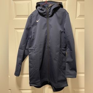 Nike Protect Shield Repel Men’s Basketball Parka Jacket (Navy Blue) size M Tall